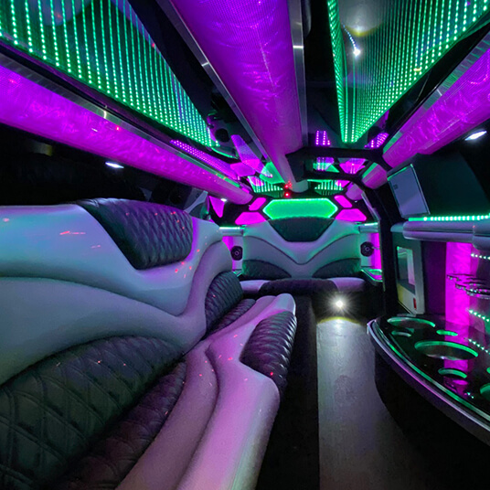 plush leather seating
