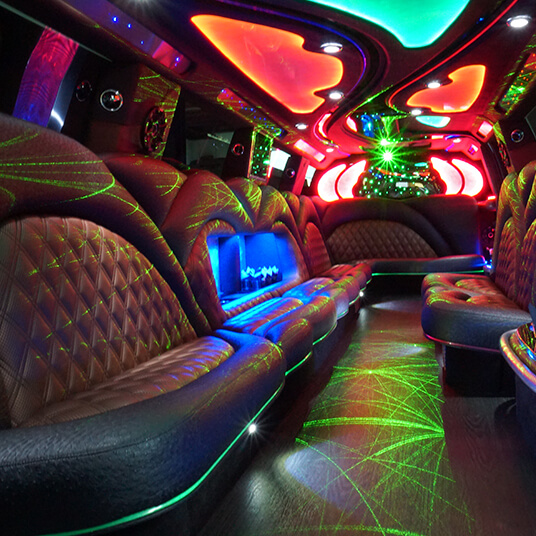 limo bus interior